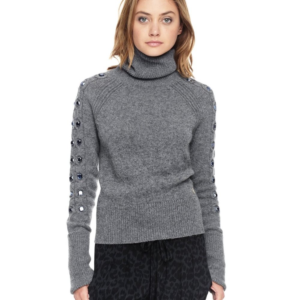 Juicy Couture Turtle Neck Crystal Sweater